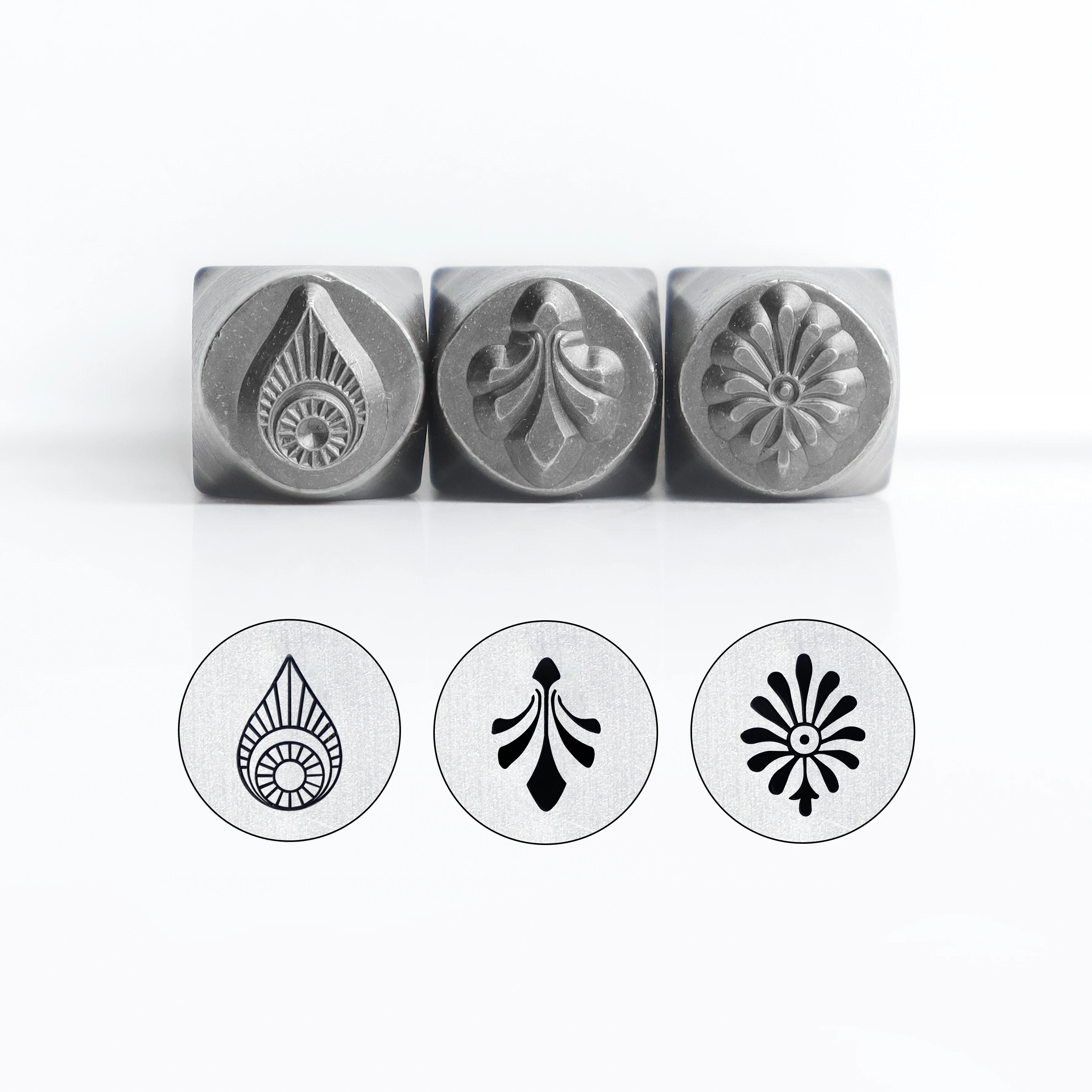 Metal stamp，Metal Design Bohemian Stamps，metal stamp jewelry, metal stamping tool (8.3MM)