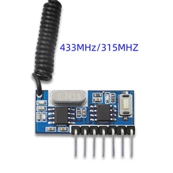 Wireless 433MHz/315MHz RF module receiver and transmitter remote control receiver module DIY set