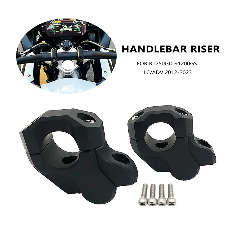 32MM Handlebar Riser CNC Lift Back Move Mount Lifter For BMW R1200GS LC R1250GS R1200 R 1200 GS Adventure R1250GSA 2013-2023
