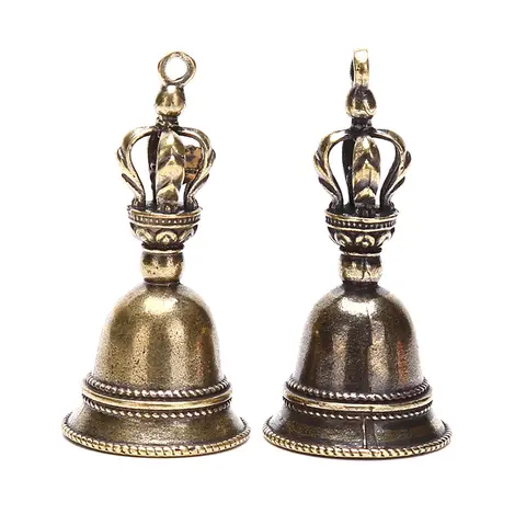 * Brass Handicraft  Magic Bell Wind Bell Tibetan Bronze Bell Keychain Pendant
