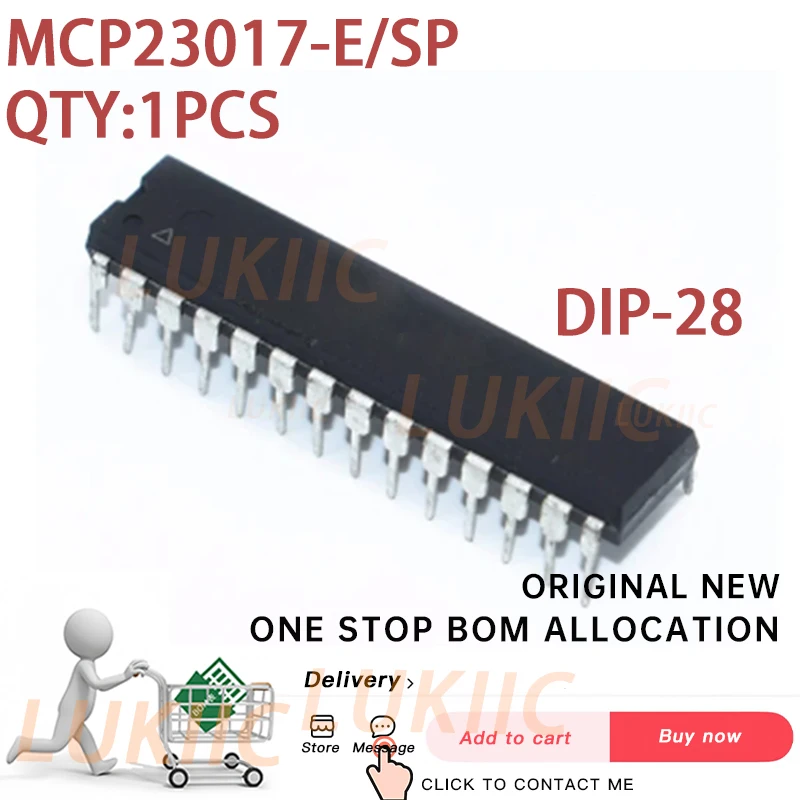 (1pcs) 100% neue MCP23017-E/sp dip-28