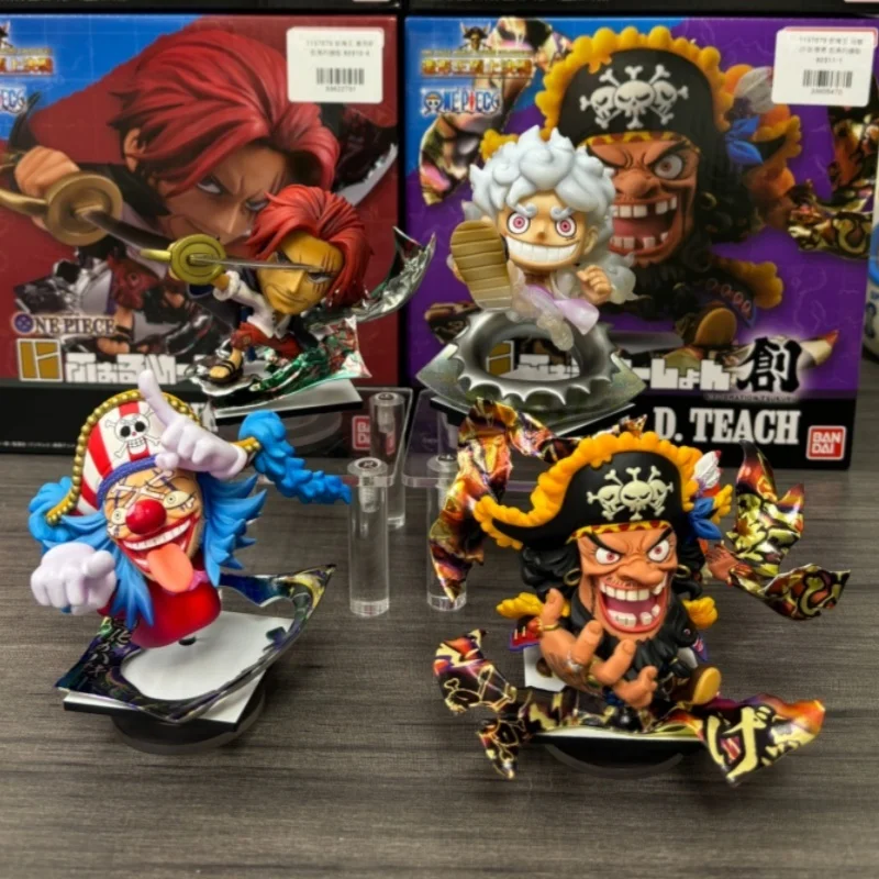 En Stock Bandai One Piece P-Bandai serie de creación limitada Blackbeard Buggy Shanks Gear quinto Luffy figuras colección modelo de juguete