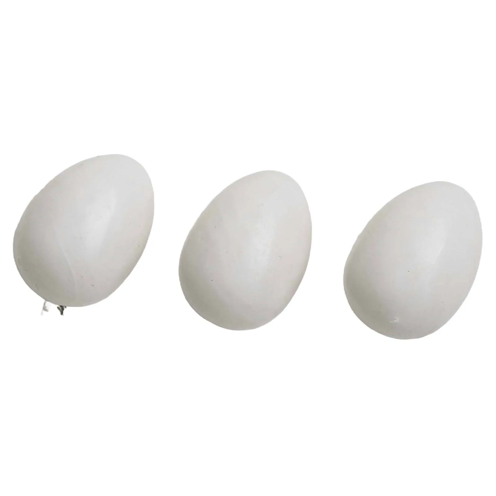 Pack of 12 Simulated Plastic Pigeon Eggs for Hatching Training Fake Eggs Intended for Pigeon Care and Incubation Support