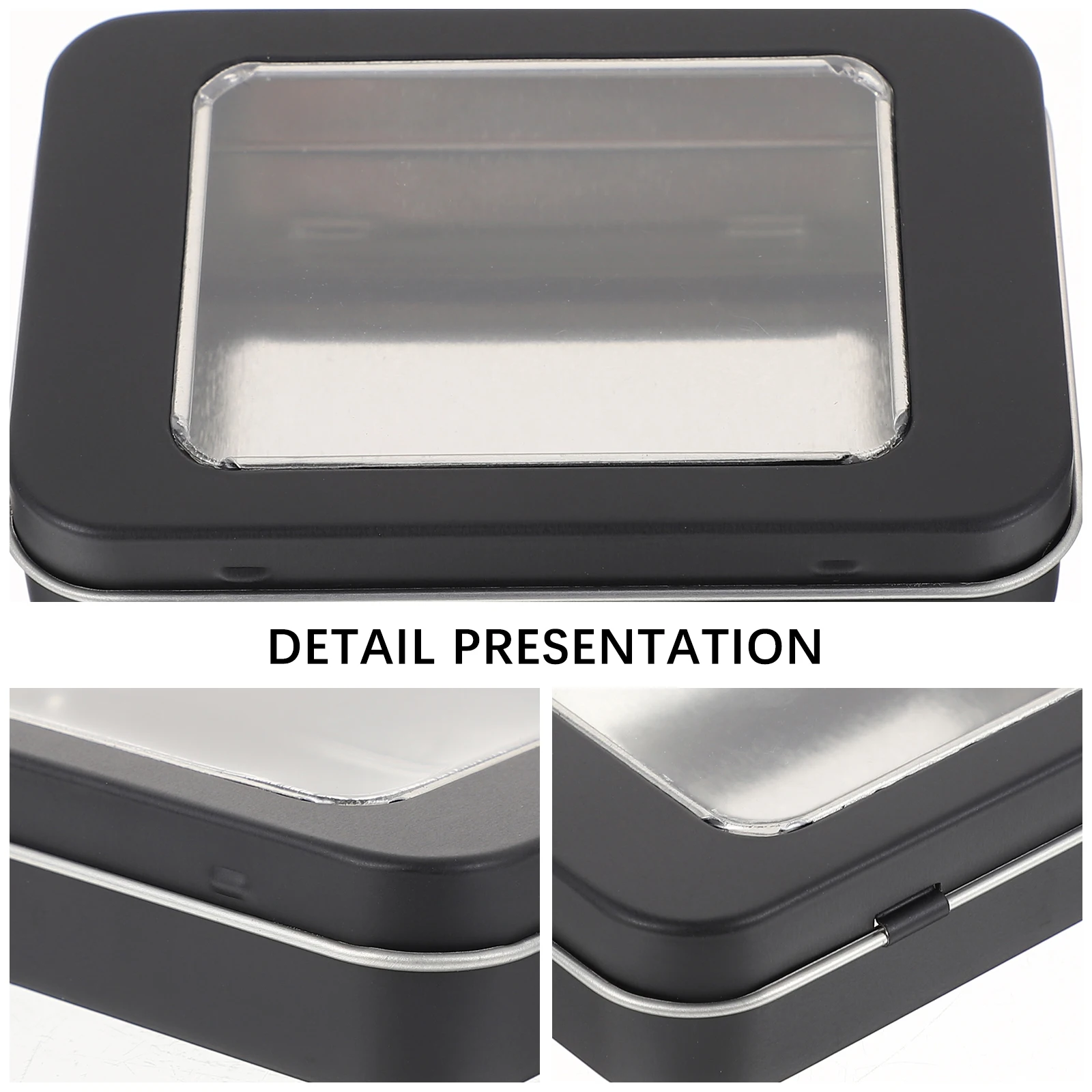 

12 Pcs Boxes USB Keychain Storage Jewelry Container Tinplate Holder Pvc Drive Case