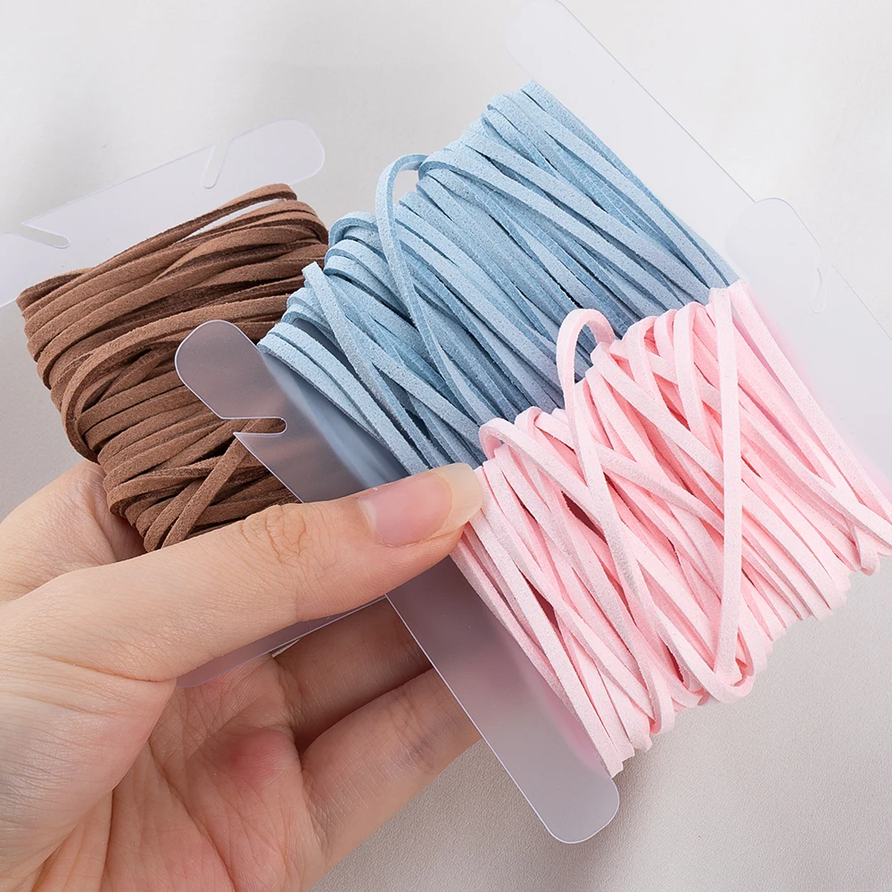 5M Twisted Cloth Cord 2.6mm Fabric String Rope for DIY Jewelry Making Necklace Bracelet, 1 Roll