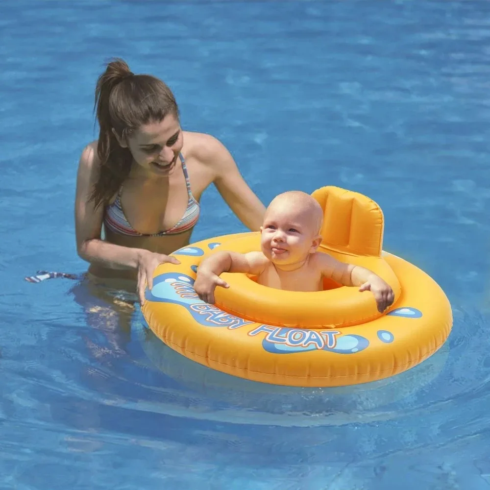 1 Piece Round Summer kids baby Float Swim Ring 2 circles Hollow Swim Seat Ring Cartoon Float Swimming pool