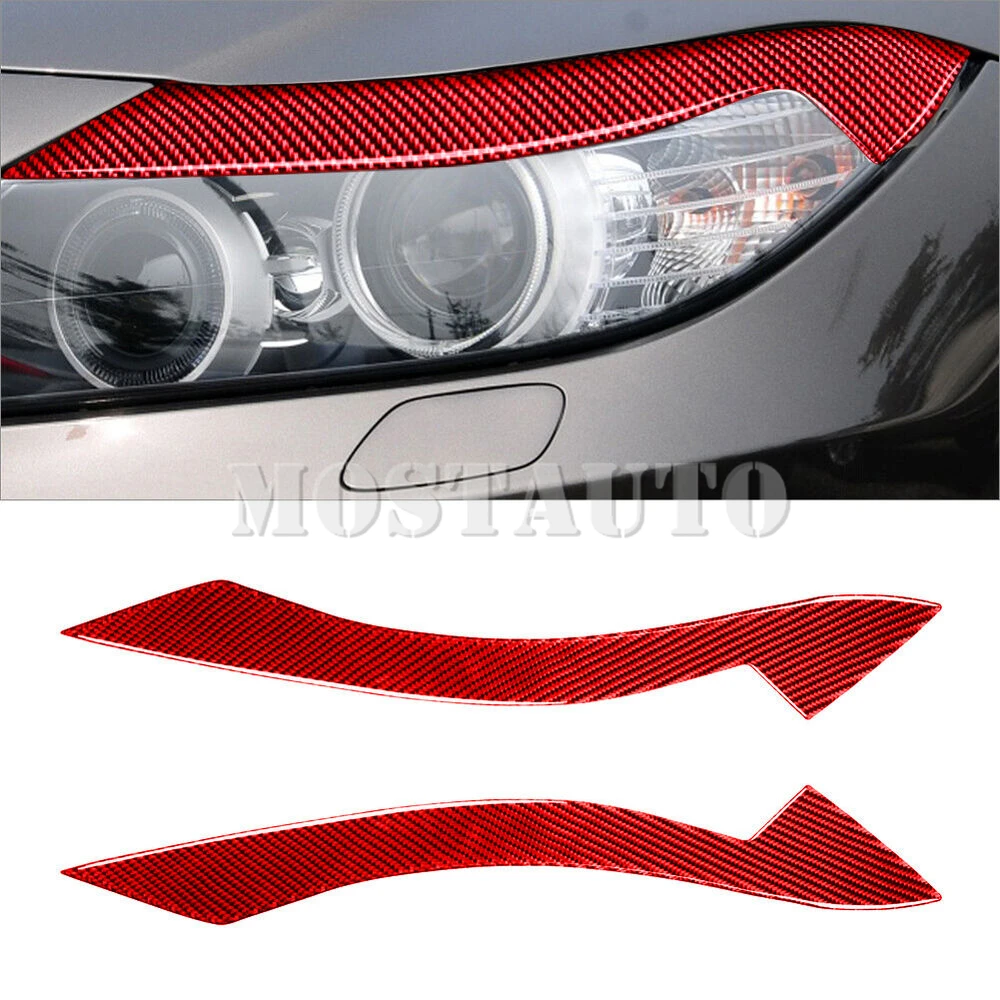 

Soft Carbon Fiber Headlight Eye Lid Eyebrow Trim Cover For BMW Z4 E89 2009-2016 2pcs （2 Color）