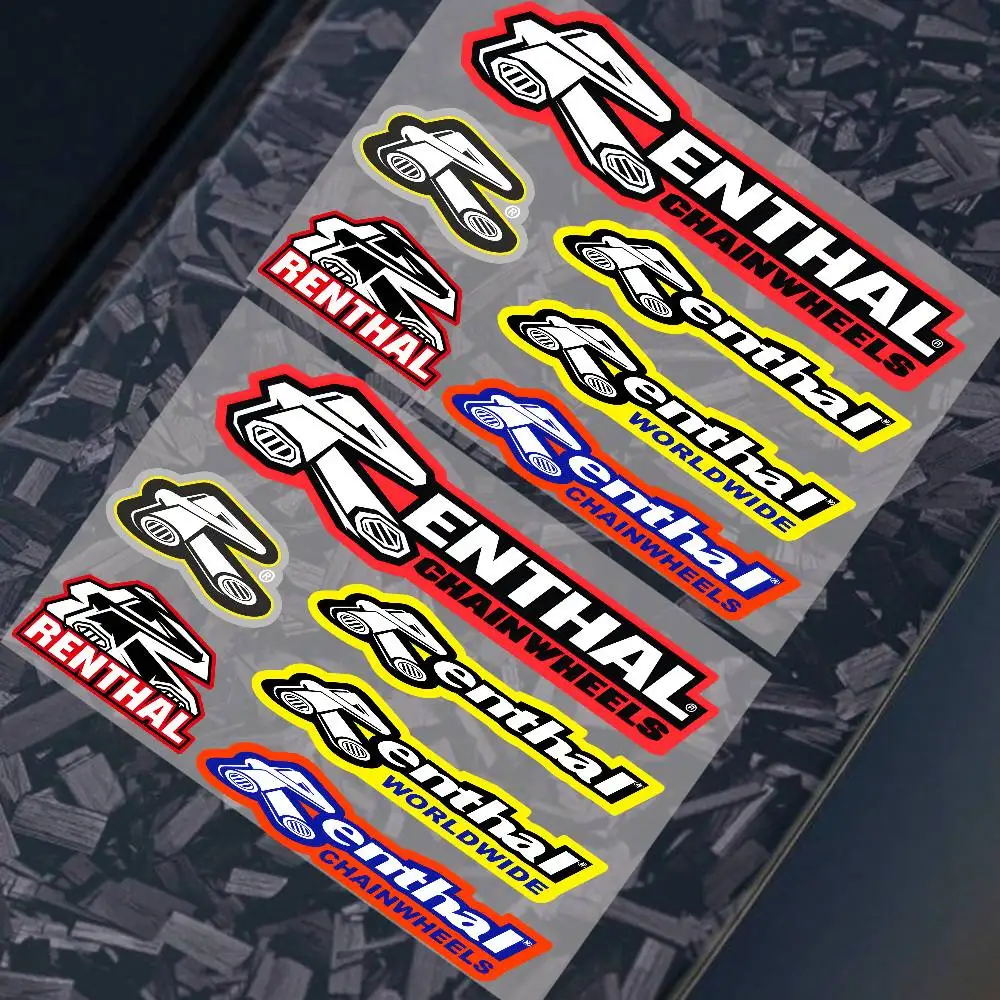 1PC Bike Motorcycle Car Locomotive Reflective Laser Sticker Styling Vinyl Decal Stickers Decoration FOR R-RENTHAL