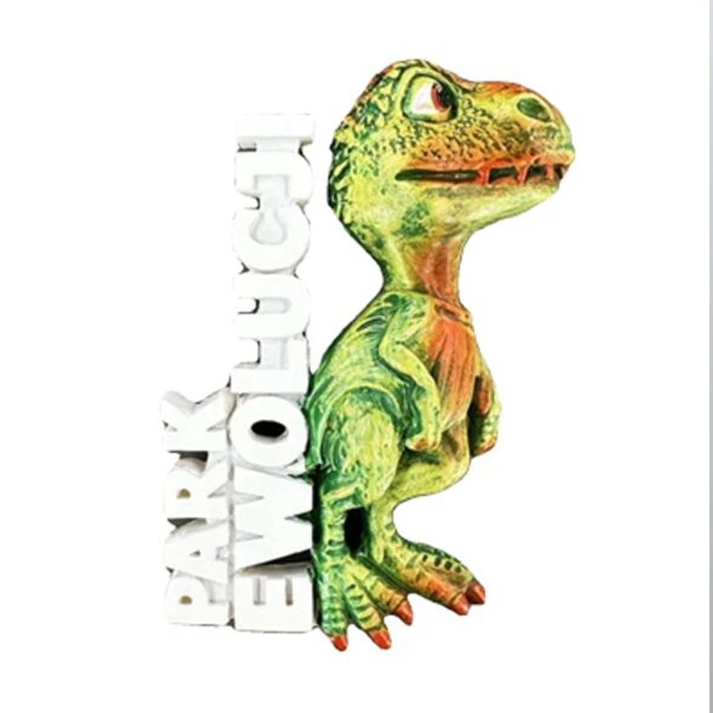 Dinosaurs At The Poland Museum Of Evolution 3D Fridge Magnets Polish Tourism Souvenirs Refrigerator Magnetic Stickers Gift