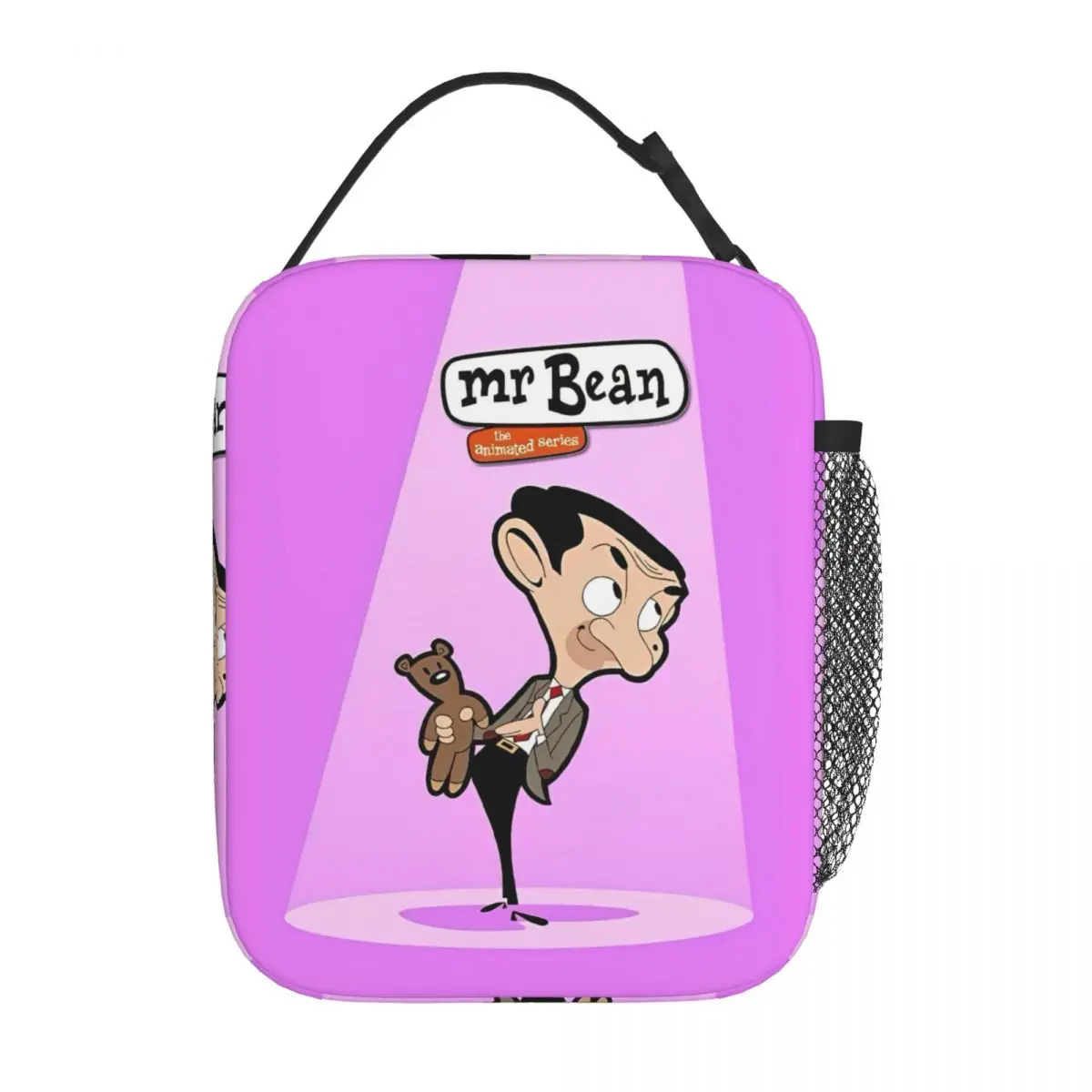 

Mr Beans Cartoon Insulated Lunch Bags Cooler Meal Container High Capacity Tote Lunch Box Food Handbags Beach Travel