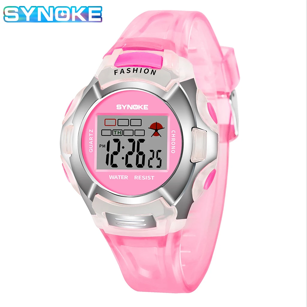 UTHAI CE25 レジャーキッズウォッチナイトライト防水スポーツ電子時計ファッション時計ギフト子供のための時計