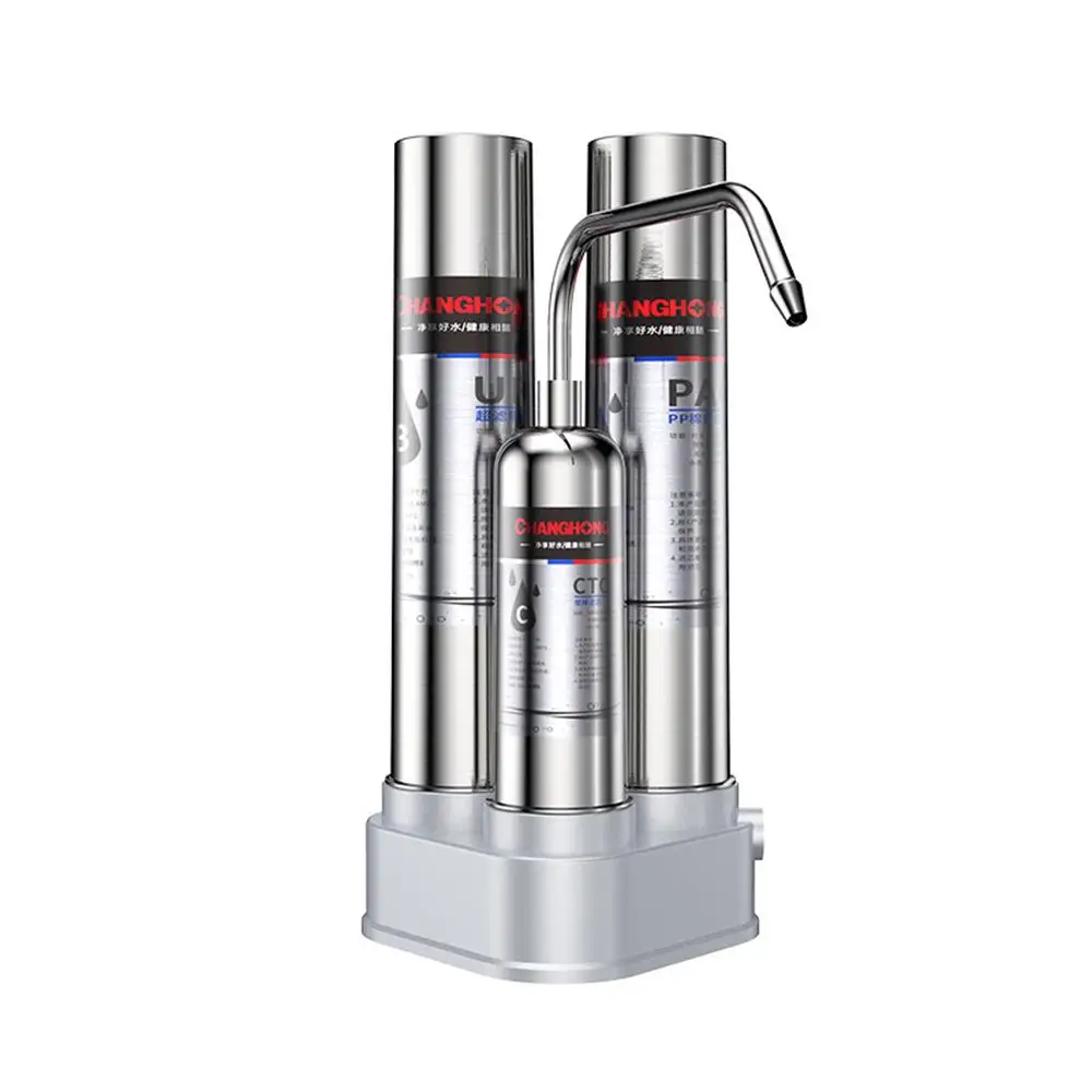 Pemurni air ultra ringan, Filter air meja dapur 304 Stainless Steel minum langsung