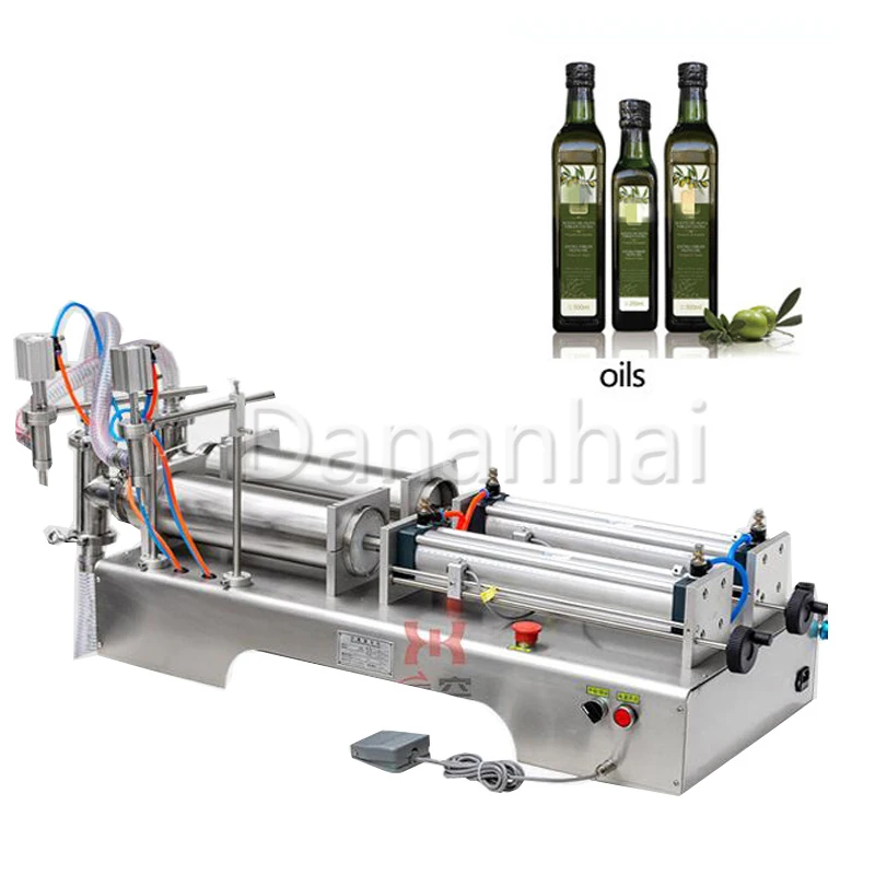 Semi Automatic Double Head Liquid Filling Machine Fully Automatic Cola Milk Quantitative Filling Machine