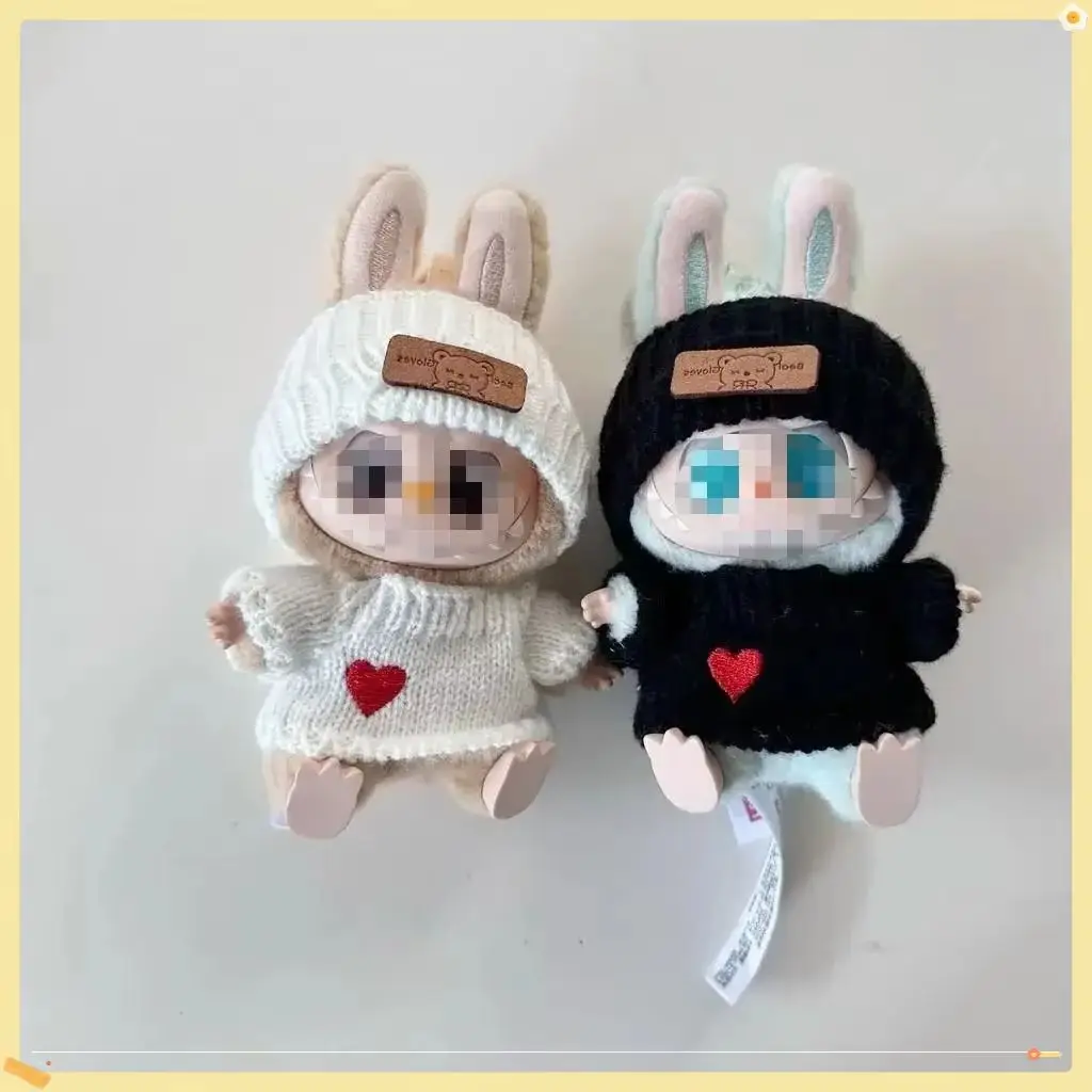 

New Doll Clothes Pendant Set Bear Hat Love Sweater Set Fun and Cute Baby Clothes Christmas Gifts DIY Doll Accessories