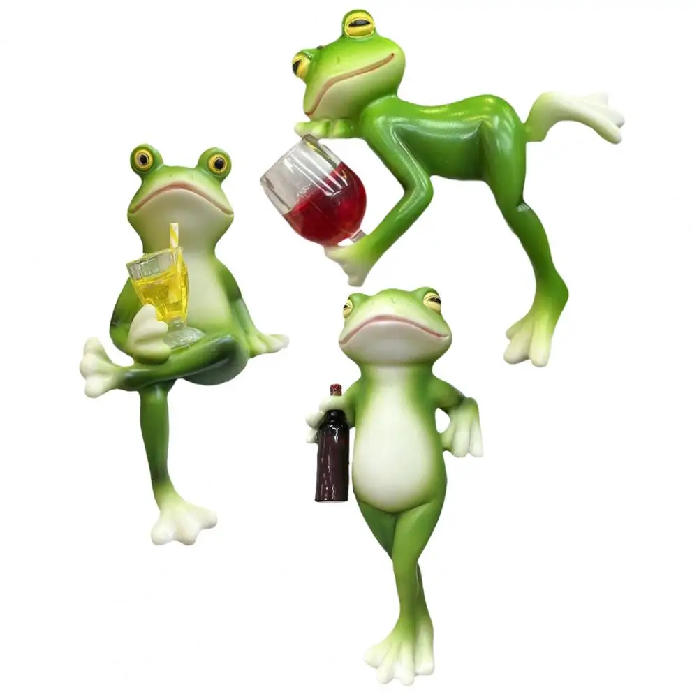 

10pcsGardening Courtyard Bonsai Ornaments Decorative Crafts Frog Figurine Planters Resin Frog