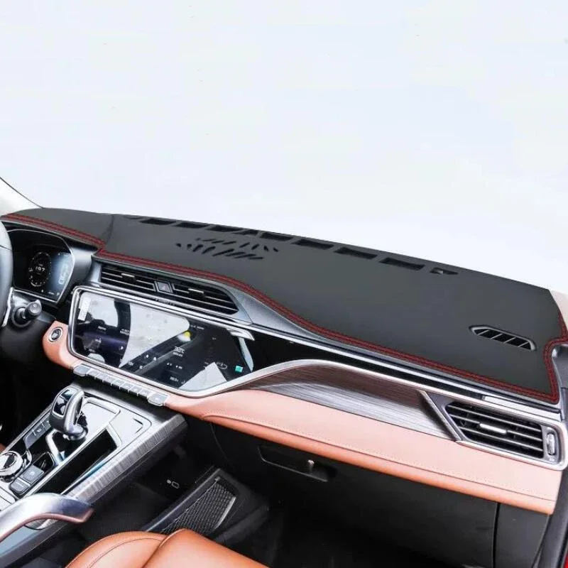 Leather Dashboard Cover Leather Dash Mat Anti-Glare Dashboard Pad For Geely Atlas‌ Pro Azkarra‌ BelGee X70 Boyue Pro  2020 -2025