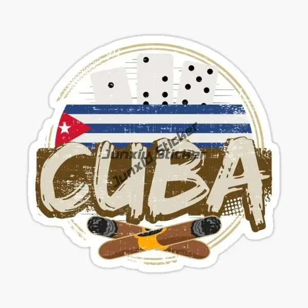 Cuban Cigar CIGARROS CUBANOS Creative Sticker Laptop Motorcycle Bumper Vinyl Self-adhesive Car Sticker view 3