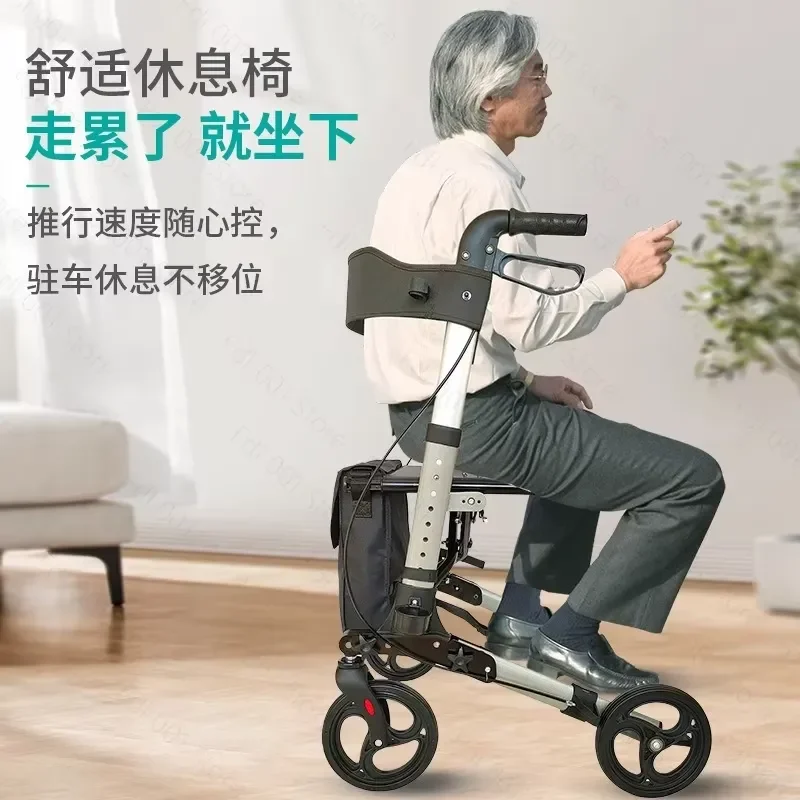 for Brand Model Lightweight Foldable 4 Wheel Electric Scooter for Seniors Pregnant Women Safe Mobility Aid Shopping Travel