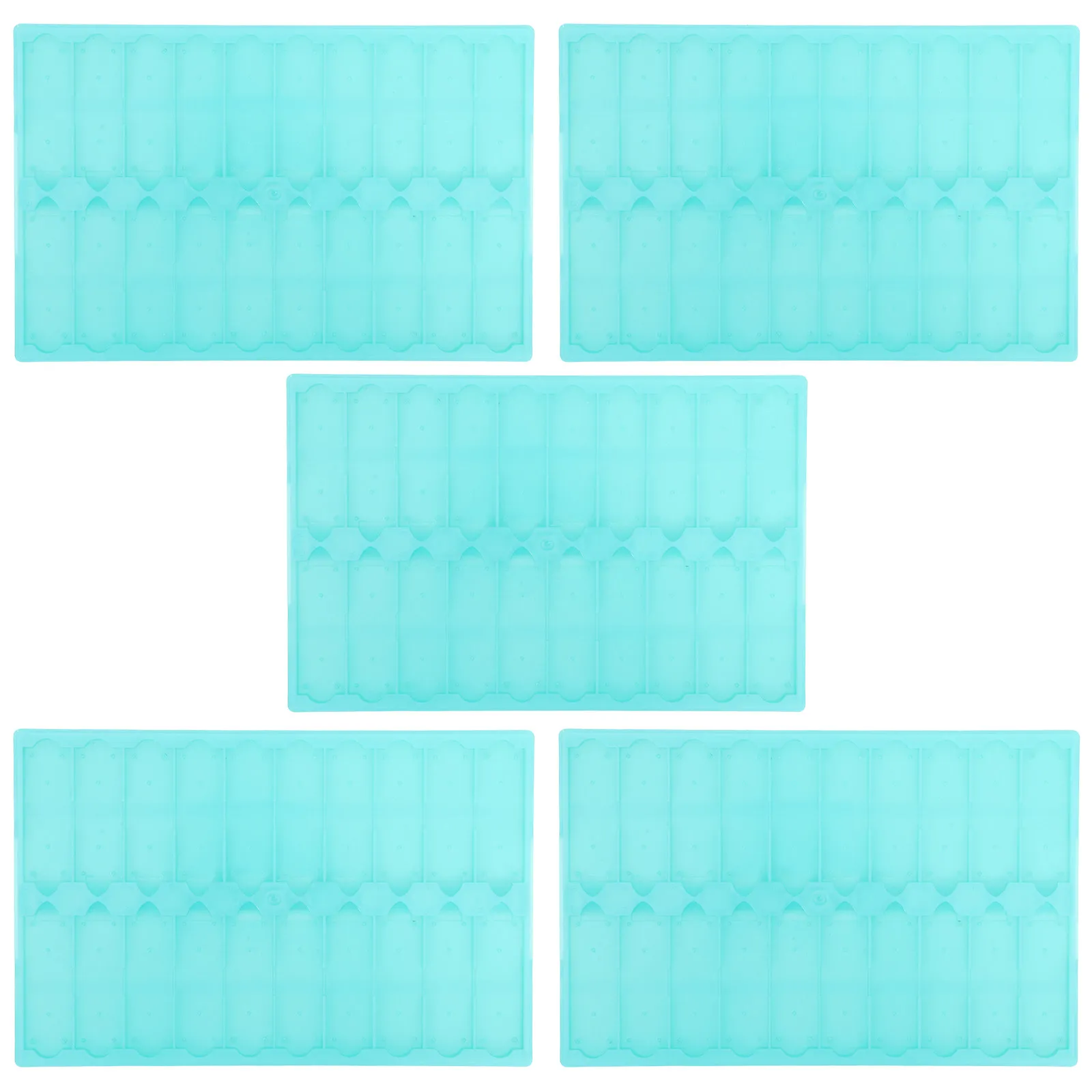 

Набор из 5 пластиковых держателей для микроскопических предметных стекол, подставка-рейка для сушки образцов в лаборатории