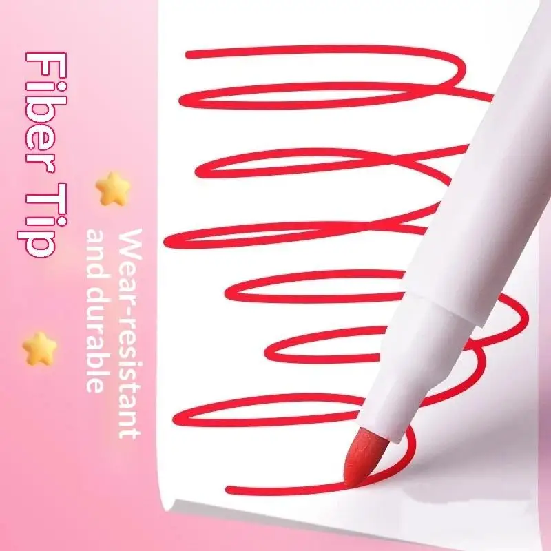 24Pcs Bottled Whiteboard Marker Pen With Brush Erasable Whiteboard Pen Children Erasable Stationery Convenient Storage