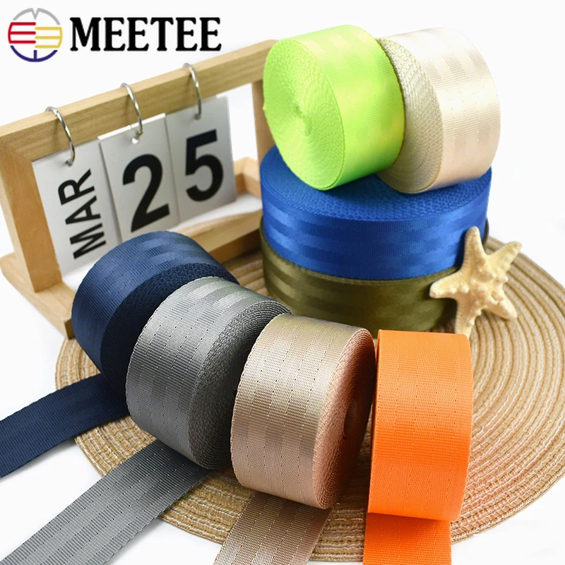 

5/10Yards 25/38mm Nylon Webbing Straps Belt Sling Decor Braid Bias Binding Shoulder Bag Strap Ribbon Band DIY Sewing Accessories