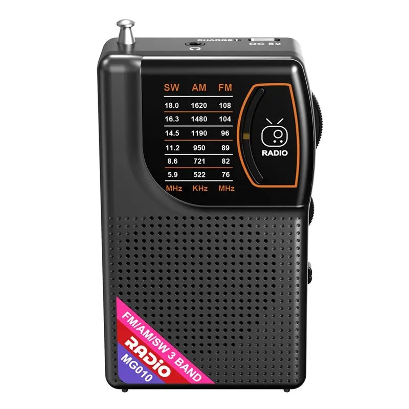 【MUST-HAVE】Mini Pocket Radio Portable Radio Multi-Function Handheld Radio Radio For Seniors With Speaker Headphone Jack Back Cli