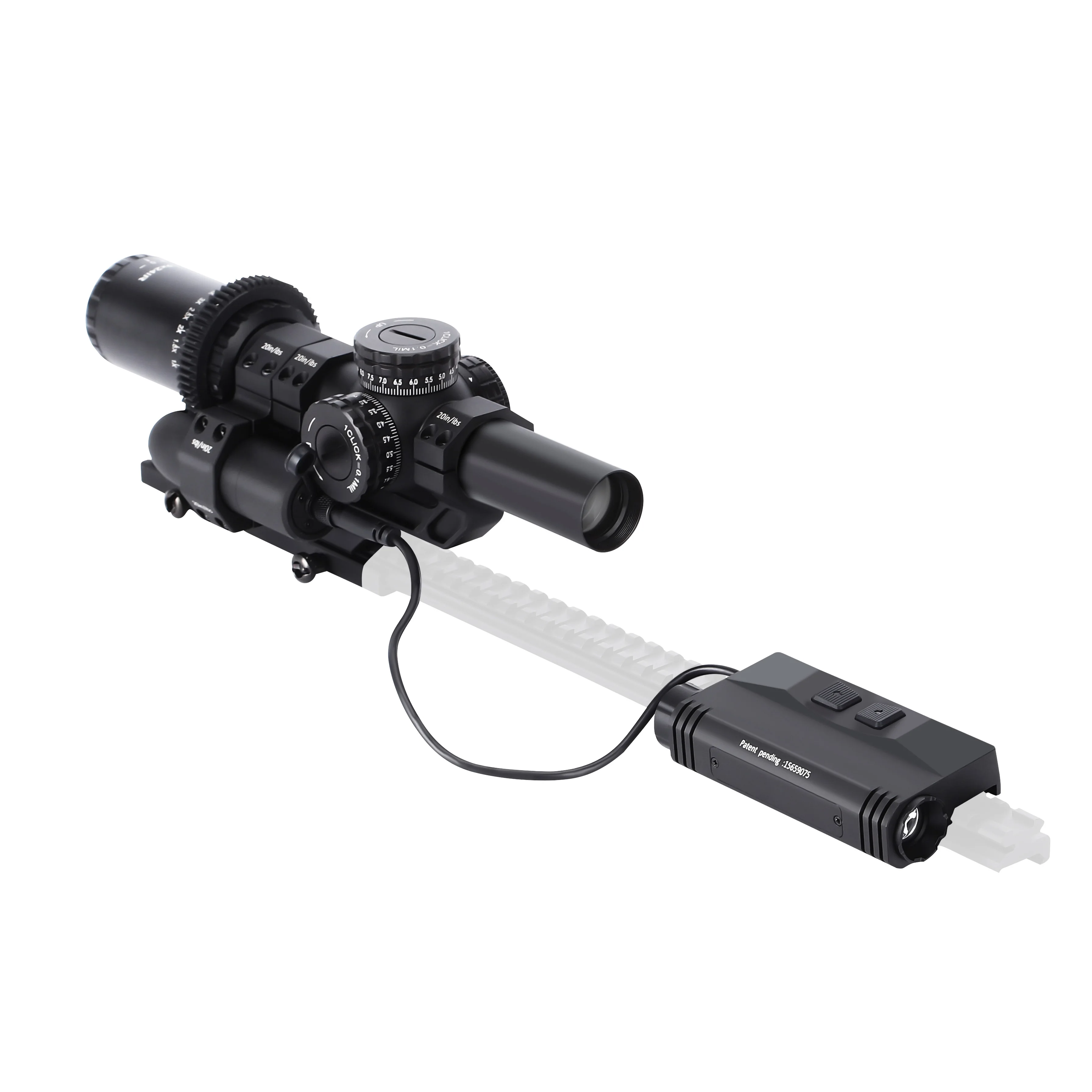 1-10x24 Optics Hunting Scope with Fast Electric Motorized Zoomer