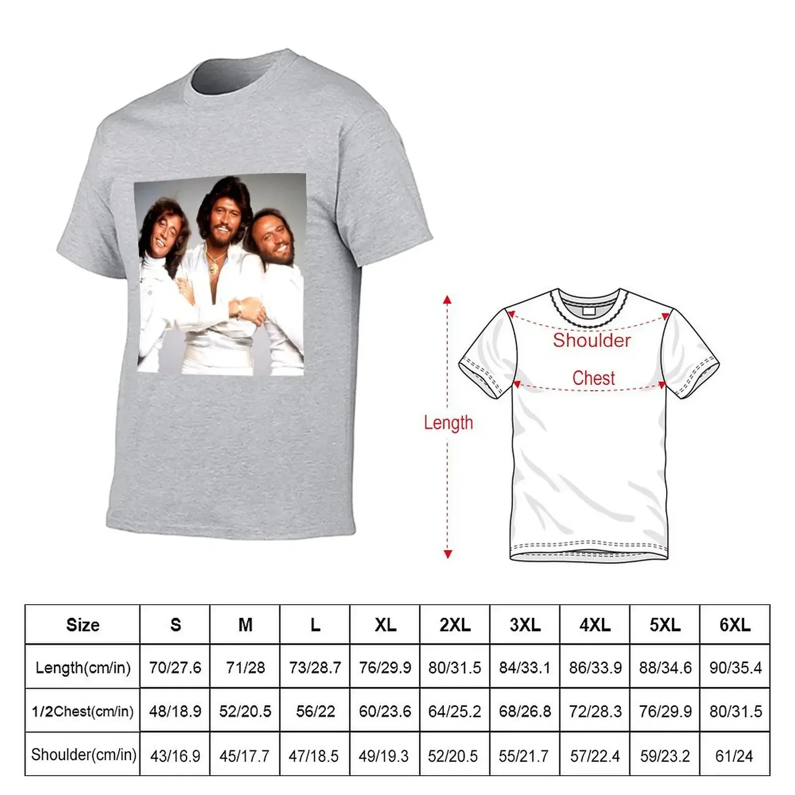 bee - gees 5 T-shirt customizeds hippie clothes Aesthetic clothing summer clothes tshirts for men