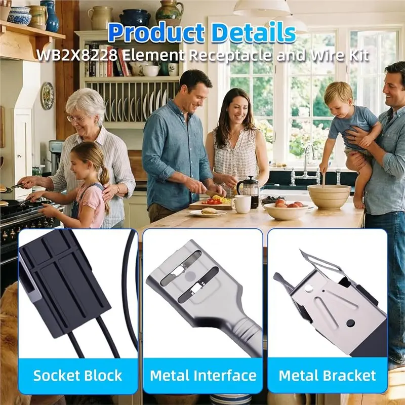 A01F- Receptacle And Wire Kit For GE Hotpoint Kenmore Stove