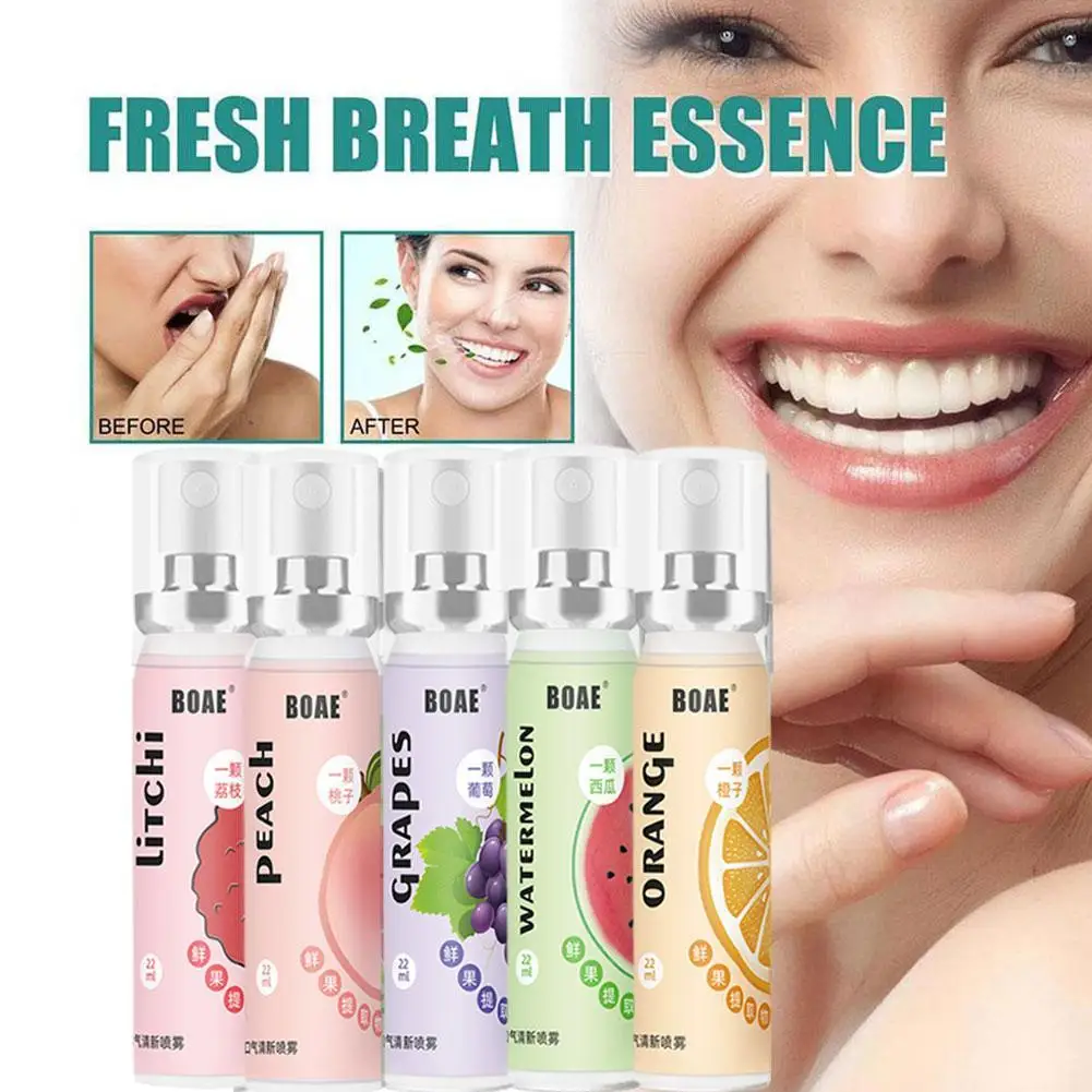 

20ml Oral Fresh Spray Peach Flavor Fragrance Mouth SprayPersistent Fresh Breath Portable Mouth Freshener Spray Oral Care