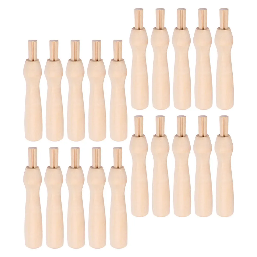 

20Pcs Needle Felting Handles Wooden Punch Felting Tools Sturdy Material Easy Replace Ideal Travel Home Studio Use