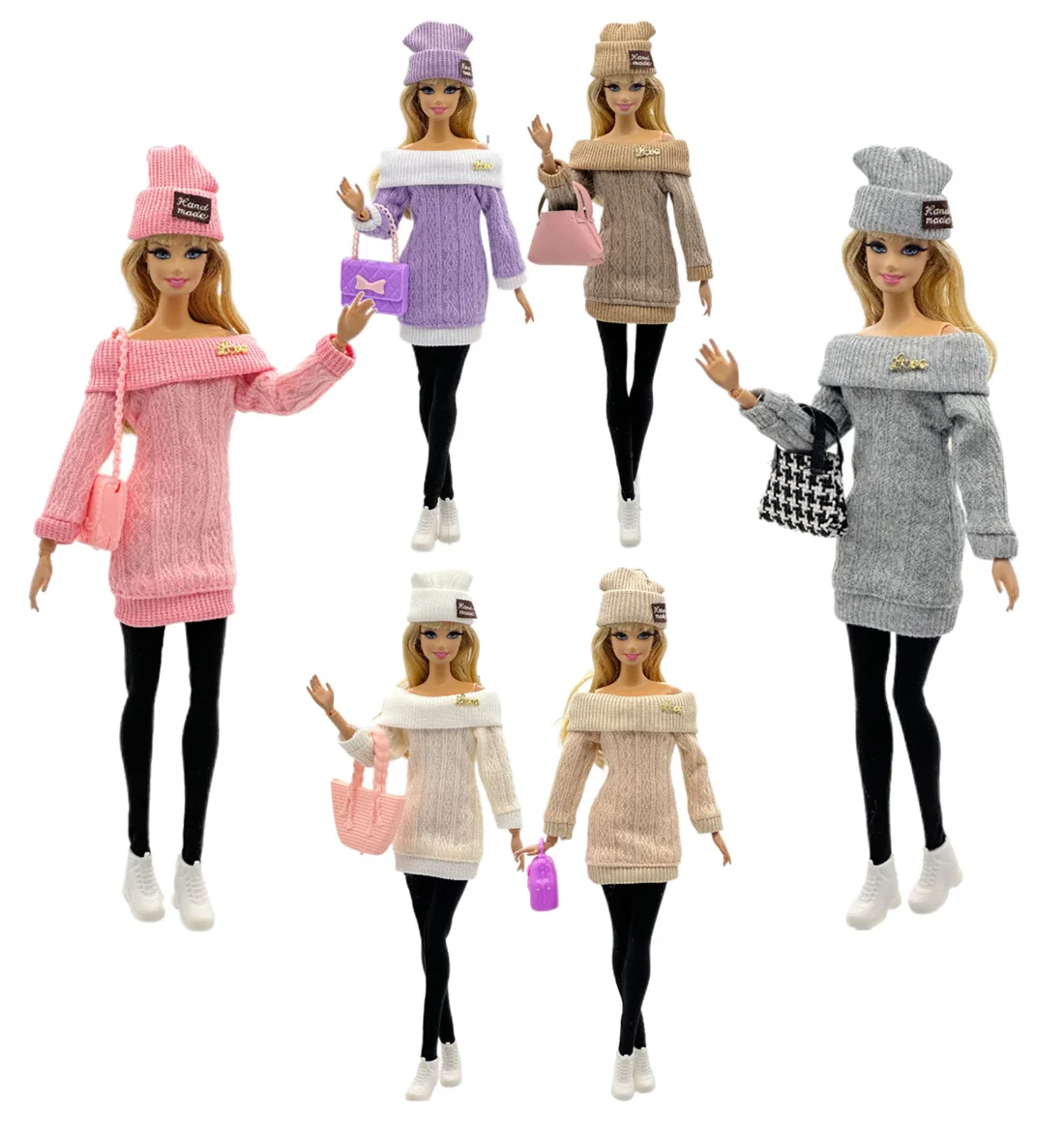 

Кукольная одежда ручной работы, модный крутой комплект свитеров для куклы 11,5 дюймов, 30 см, одежда Bjd, много стилей, подарки для кукол, аксессуары