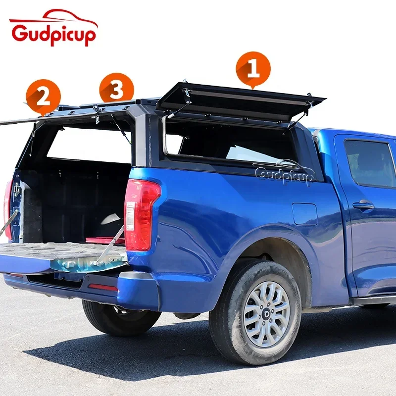 Pickup Truck Camper Canopy L200 Aluminum Hardtop GWM Canopy For Ford F150 Raptor Ranger Toyota Hilux Tacoma Tundra Dodge Ram