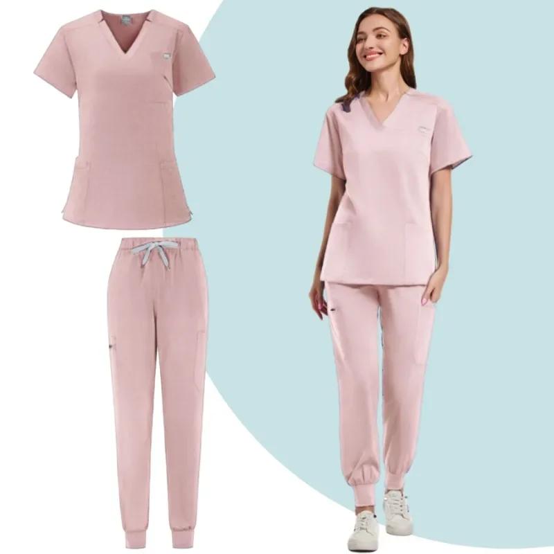 

Multicolor Operating Room Scrubs Set Doctor Nurse Top Pants Lab Workwear Surgical Gown Medical Nursing Uniform Clinical Overalls