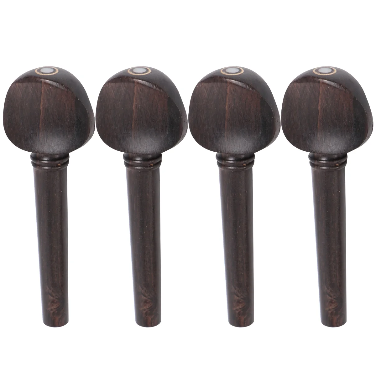 

4PCS Ebony Wood Violin Tuning Pegs String Instrument Accessories for Fiddler Replacement (4/4) Wood Tuning Pegs