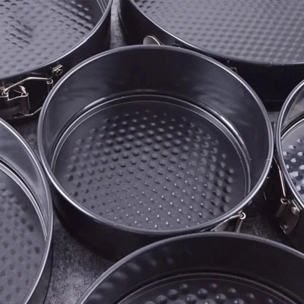 1-3pcs 18-20-22-24CM/26CM/28CM Non Stick Spring Form Round Cake Baking Bake Tin Tray Pan Cake Mold Bakeware Kit Reusable gadget