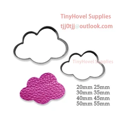 Clouds Shape Steel Rule Die Cut, Steel Cutting Mold for Leather, Steel Punch -Cutter for Leather Crafts, 20mm-100mm