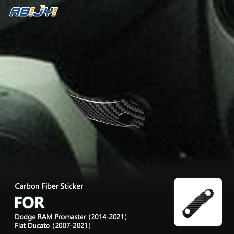 

Under The Steering Wheel Carbon Fiber Interior Stickers For Dodge RAM Promaster 2014-2021 Fiat Ducato 2007-2021 Accessories