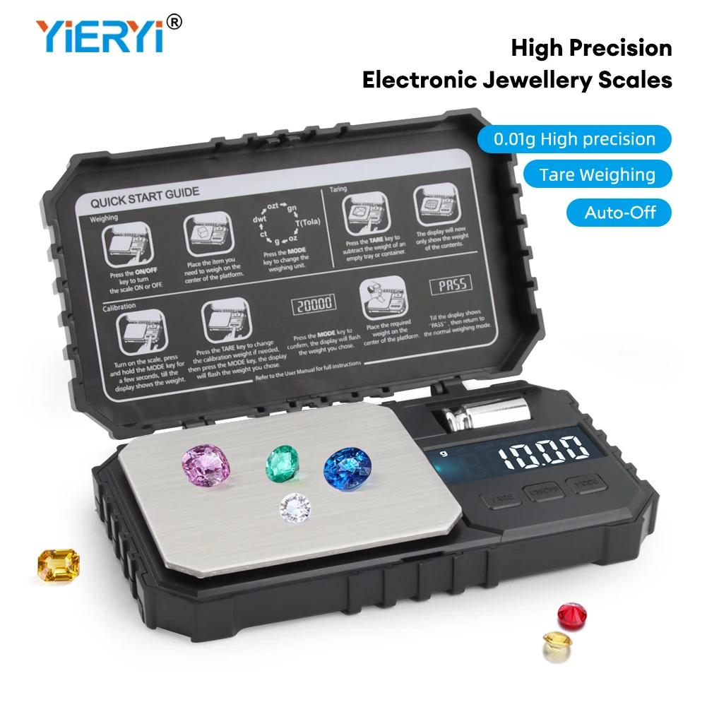 

High Precision Home Use Mini Scale Balance Scale for Gold, Jewellery, Diamond, Tea, Medicinal Weighing