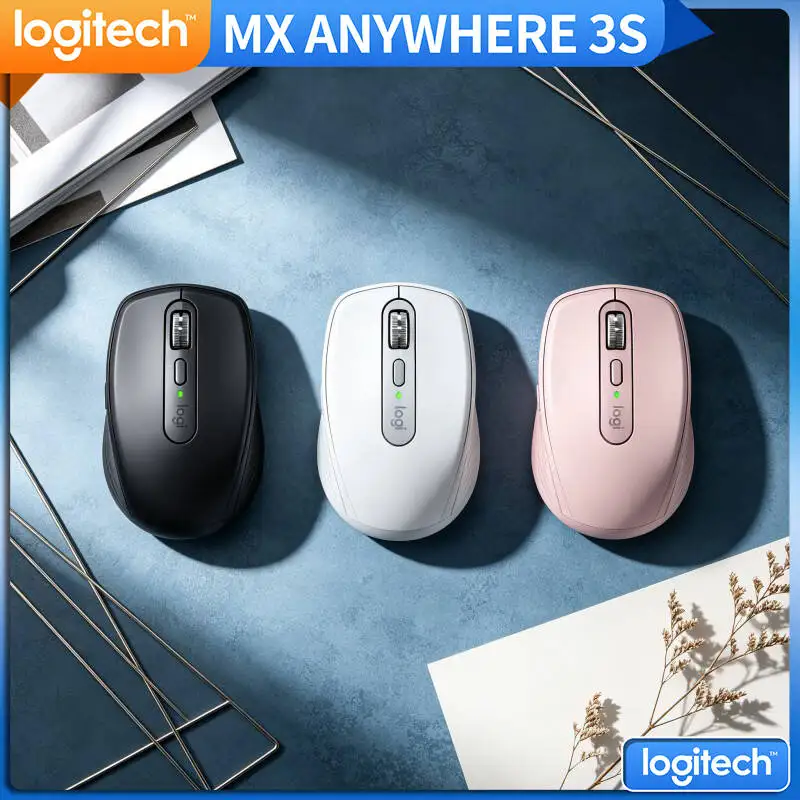 Precision MX Anywhere 3S Mouse - 8K DPI, MagSpeed Scroll, Ergonomic Grip, Suitable for Shelf Planning & Back Office