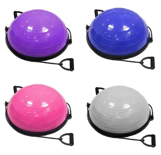 High Quality 58cm Custom Logo Fitness Gym Yoga Pilates Exercise Half Bosuing Ball Yoga Balance Ball