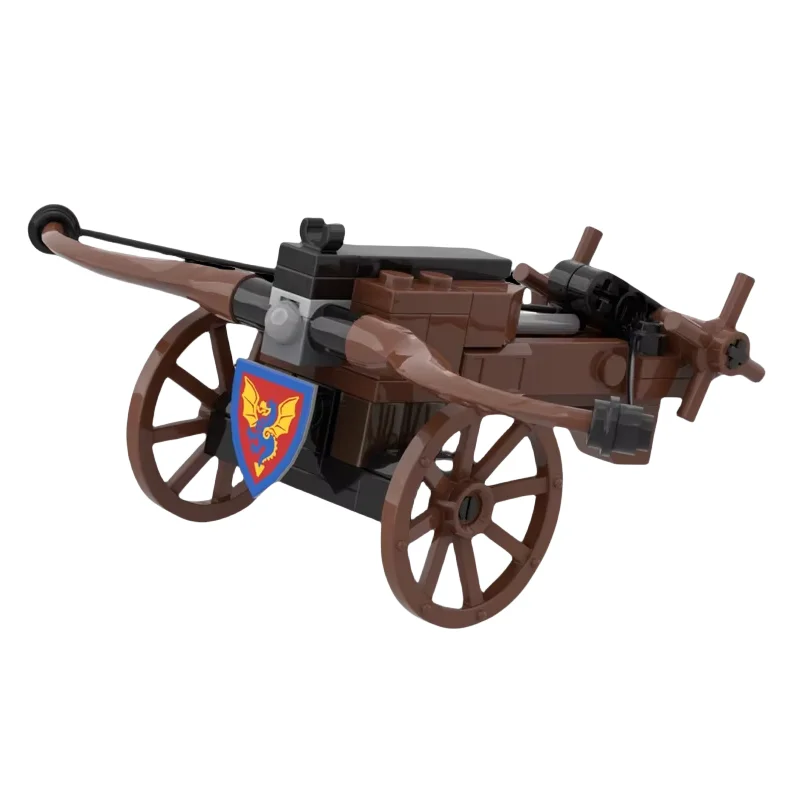 Modelo arquitetônico de torre de cerco de parede da cidade medieval. Peças pequenas MOC. 234 peças. Conjunto de construção de brinquedos de montagem. Festival criativo gi