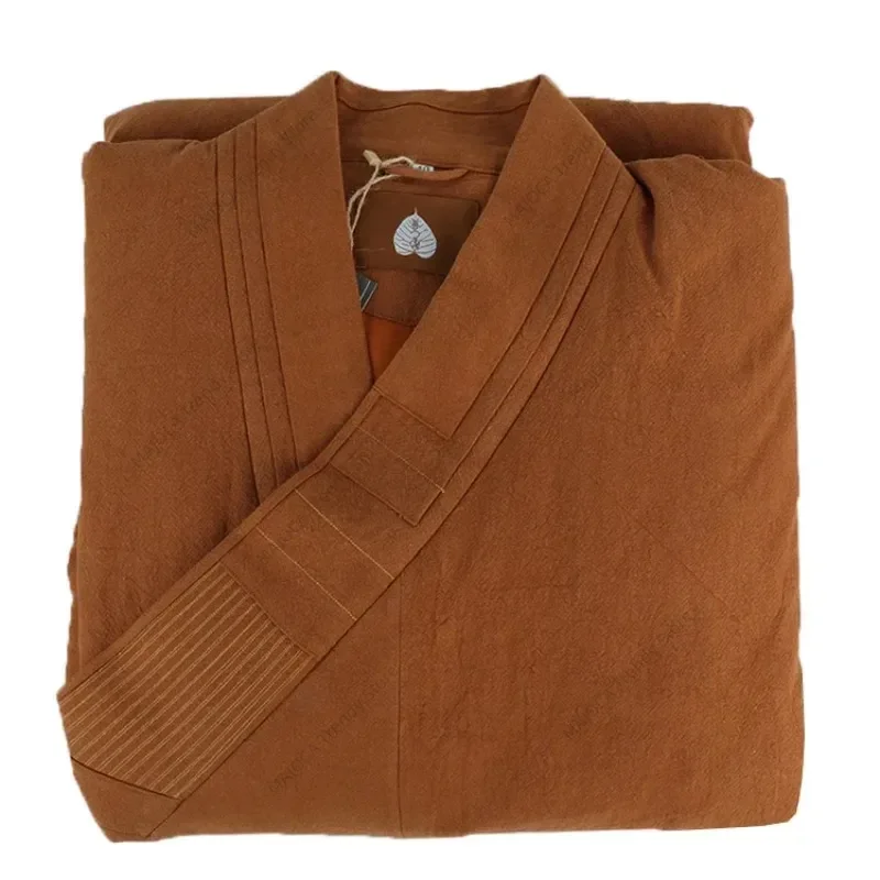 

Зимние буддийские халаты монаха, дзен-медитация, шелковая хлопковая льняная ткань, костюм монаха, монго, Roupa Traje, Шаолинь, Mediteren Meditasyon