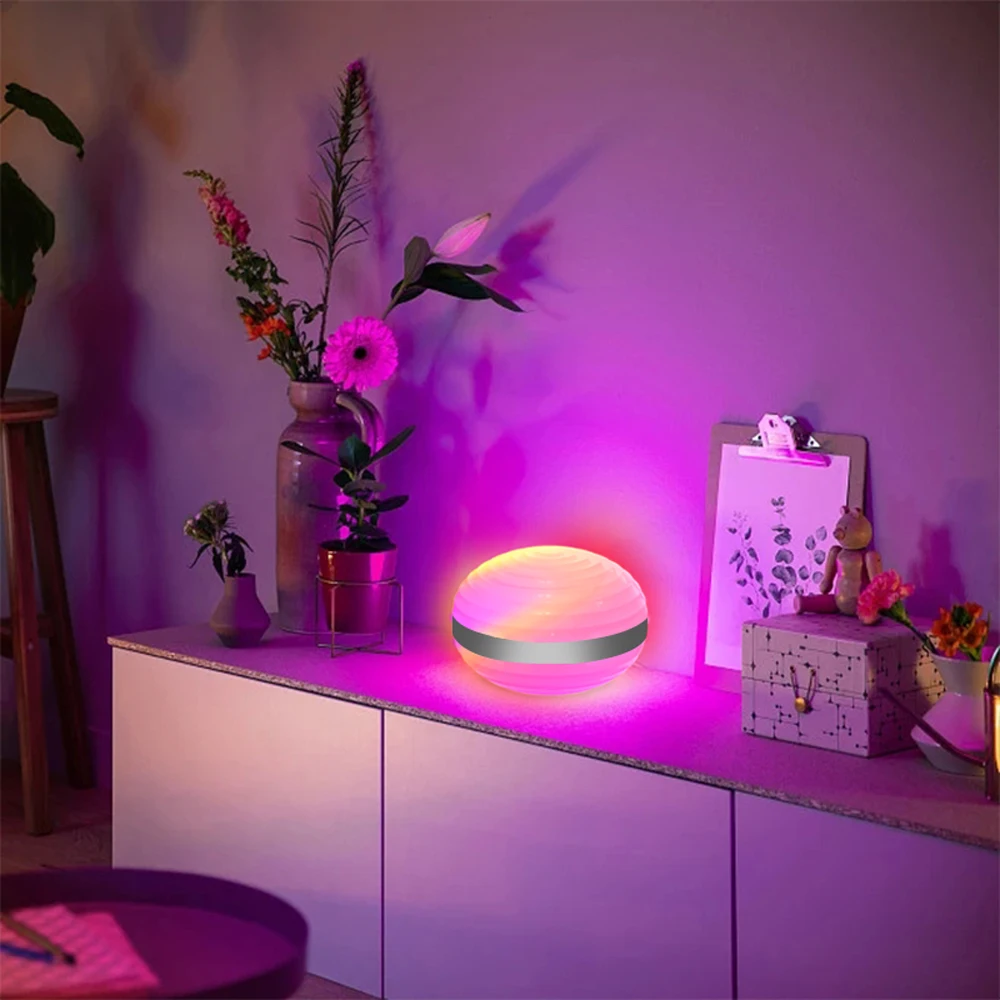 RGB Bluetooth Touch Saturn Led Night Light 5V USB Remote Control Music Rhythm Living Bedroom Desktop Atmosphere Descorate Lamps