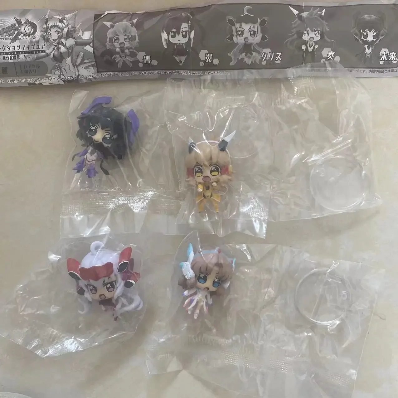 Japanese Genuine Gacha Scale Model Senki Zessho Symphogear Tachibana Hibiki Amou Kanade Decoration Action Figure Toys