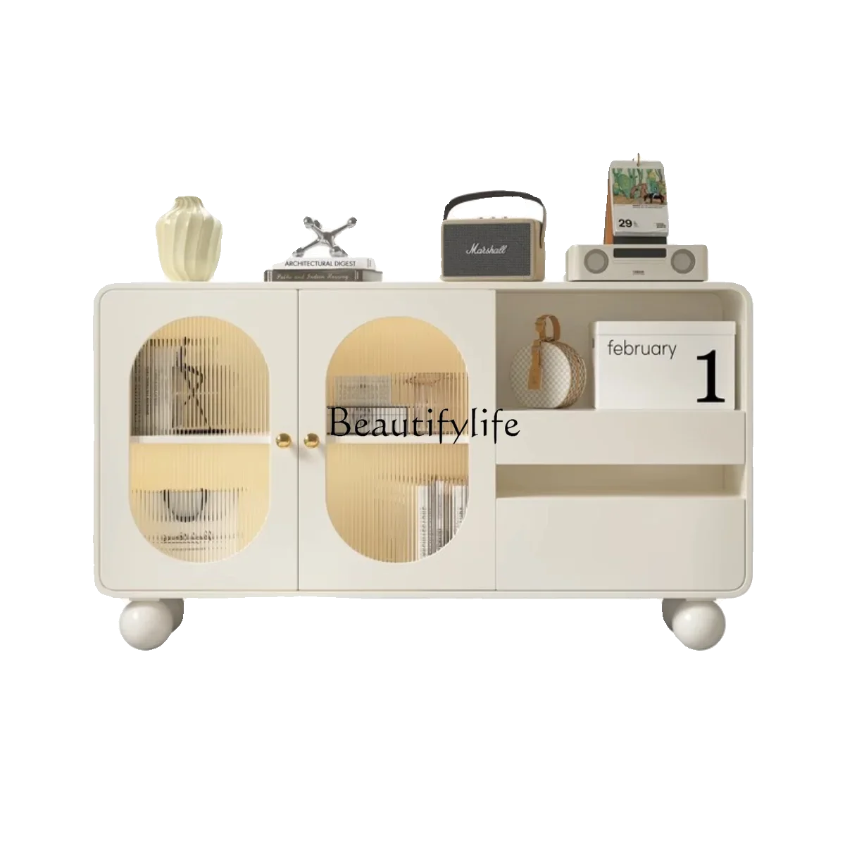 

FG52**Postmodern simple bay window cabinet French light luxury bedroom locker