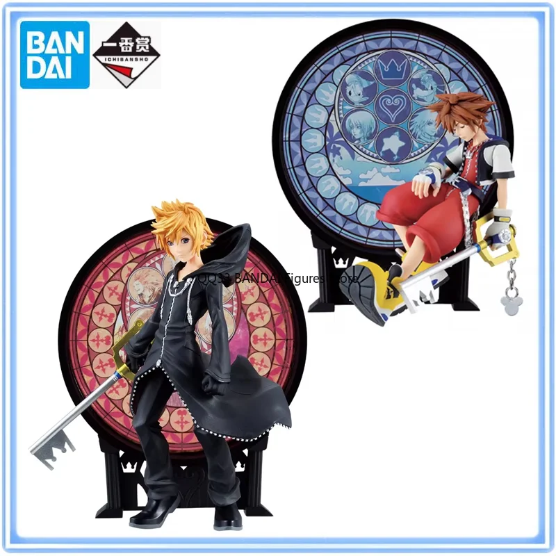 BANDAI Ichiban Kuji Kingdom Hearts Linking Hearts Sora Roxas Anime Figure Action Model Collectible Toys Gift