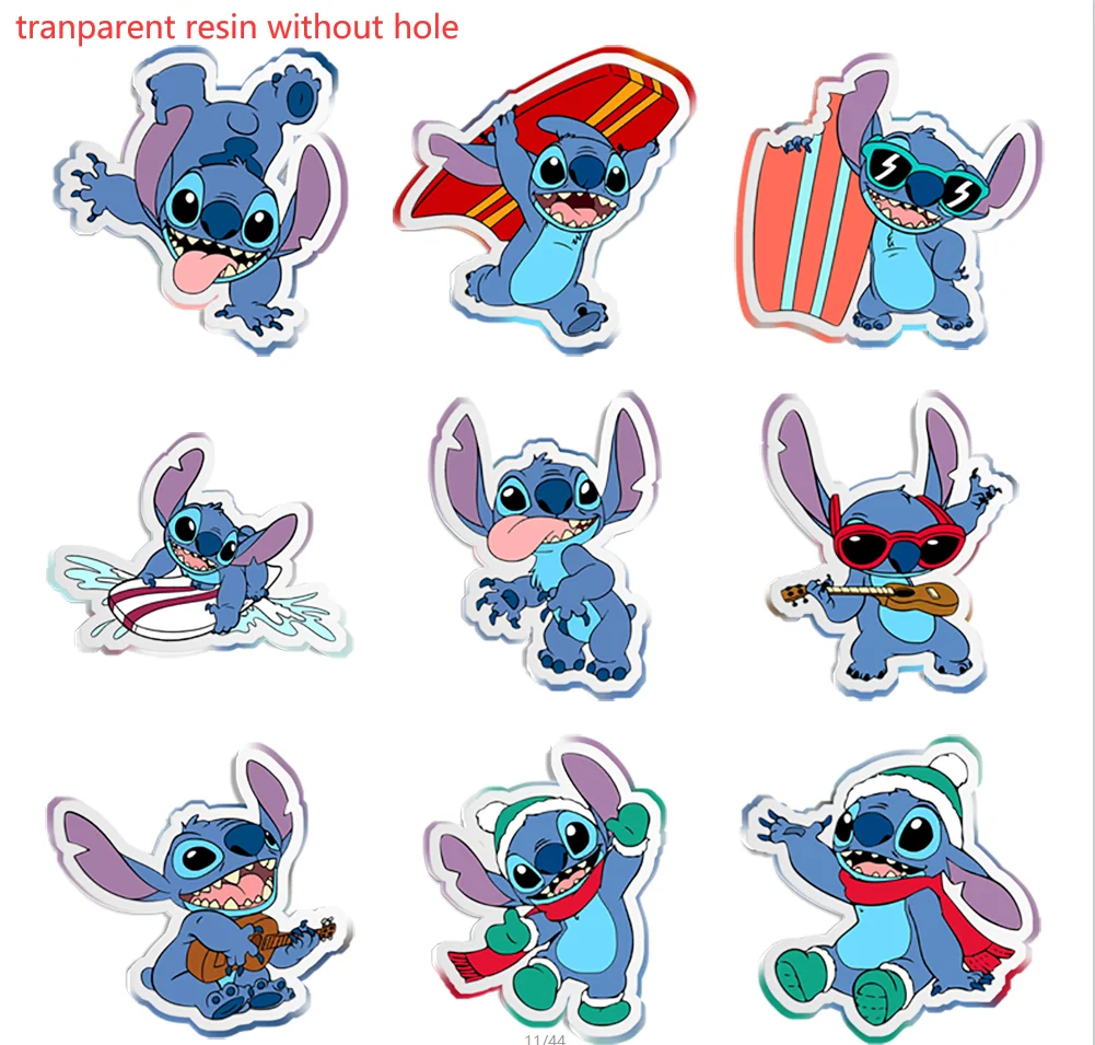 Disney Dos Desenhos Animados do Ponto Transparente Glitter Resina, Planar, Encantos Brancos sem Buraco, Artesanato DIY Fornecedores, 10 Pcs por lote