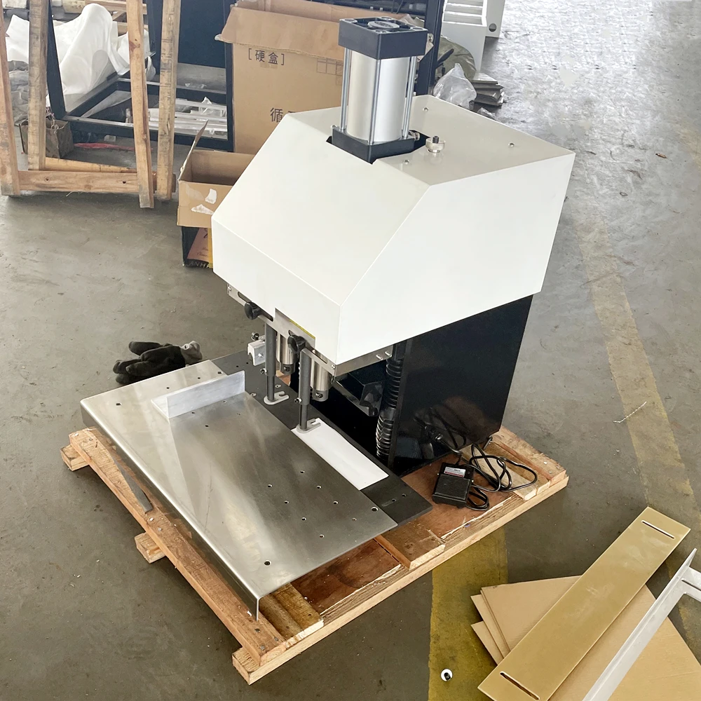 ماكينة حفر الأقمشة القماشية الأوتوماتيكية، ماكينة ثقب الثقب الجلدية للأكياس البلاستيكية