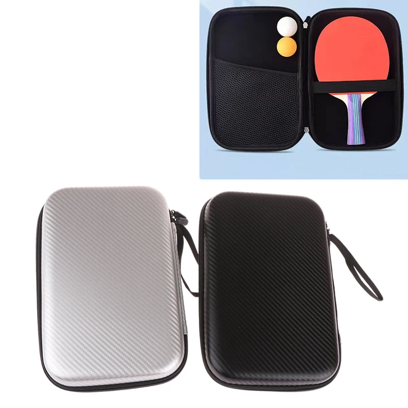 Square Table Tennis Rackets Case Pingpong Paddle Storage Bag Waterproofs Case Zippers Handbag For 2 Table Tennis Paddle Bats